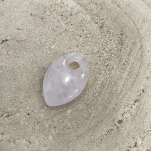 Colgante de Cuarzo Rosa en lágrima