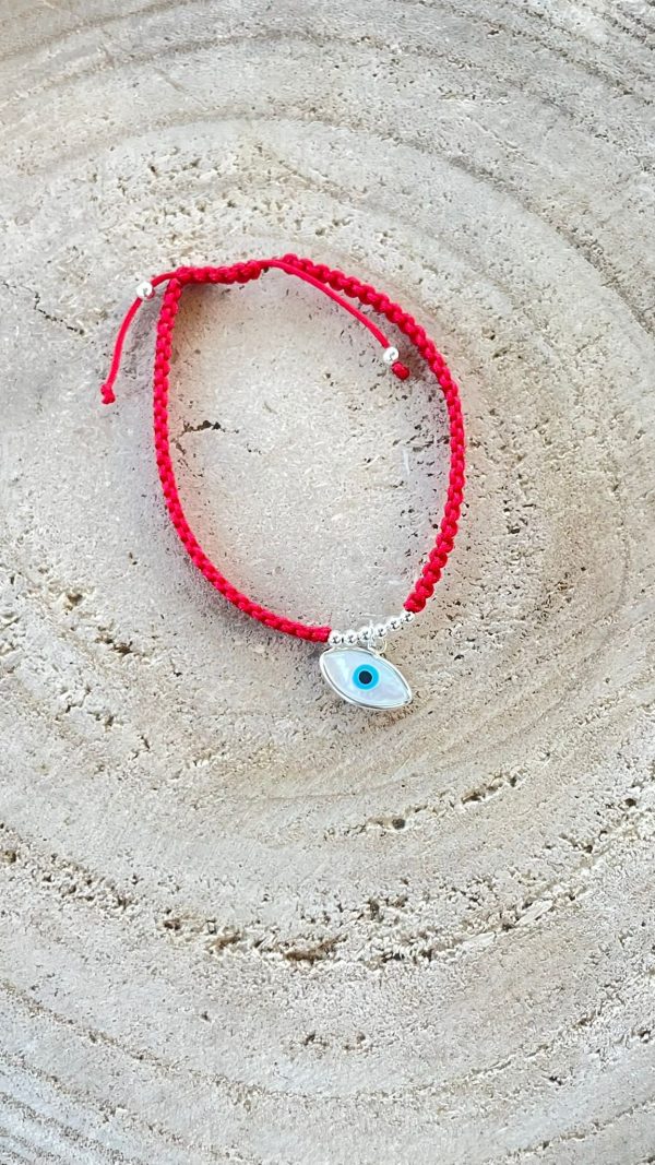 Pulsera Ojo turco en macramé