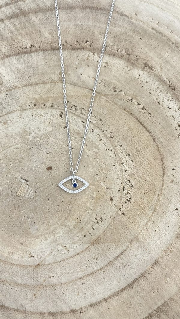 Colgante en plata con ojo turco
