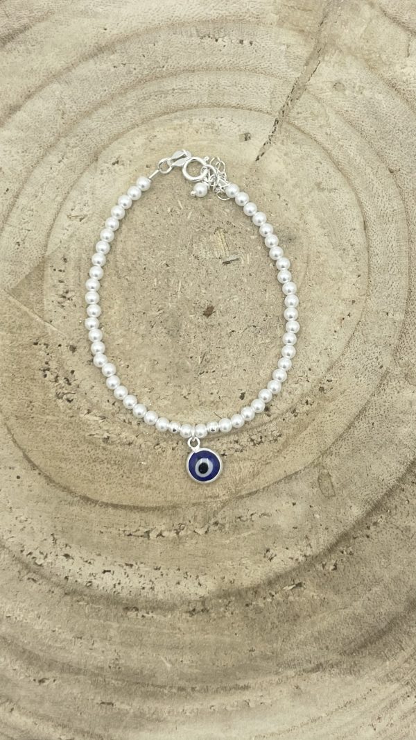 Pulsera de perlas con ojo turco