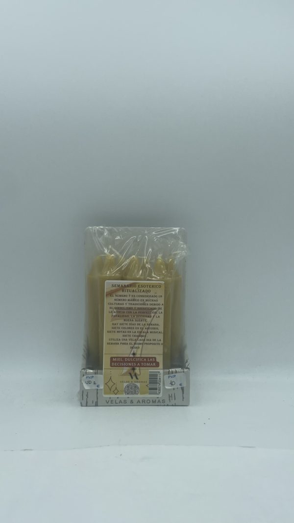 Pack 7 velas miel