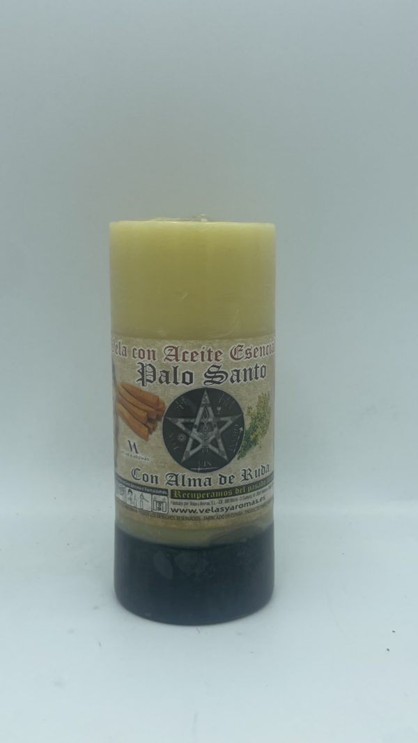 Vela con palo santo