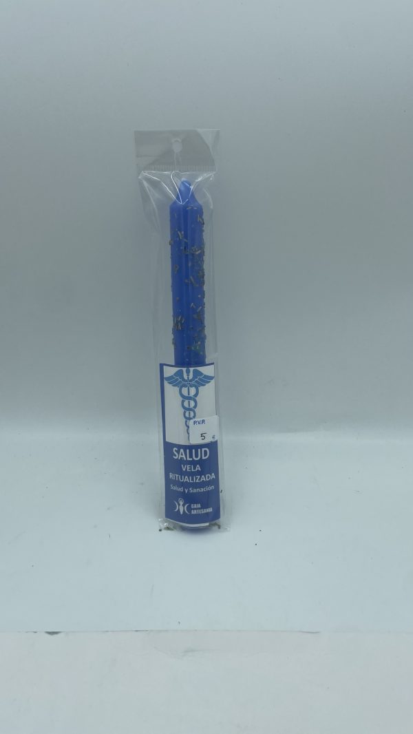 Vela azul de la salud