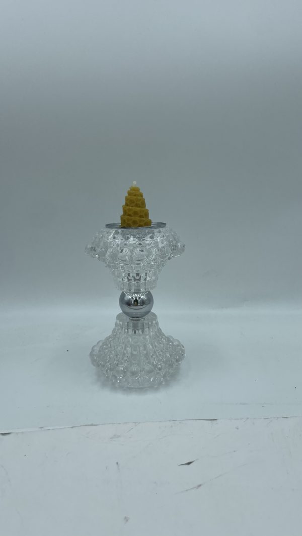Portavelas cristal