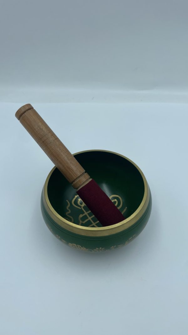 Cuenco tibetano verde