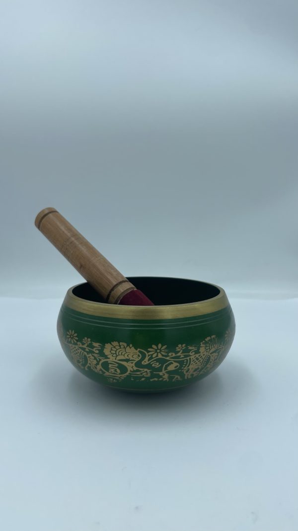 Cuenco tibetano verde - Imagen 2