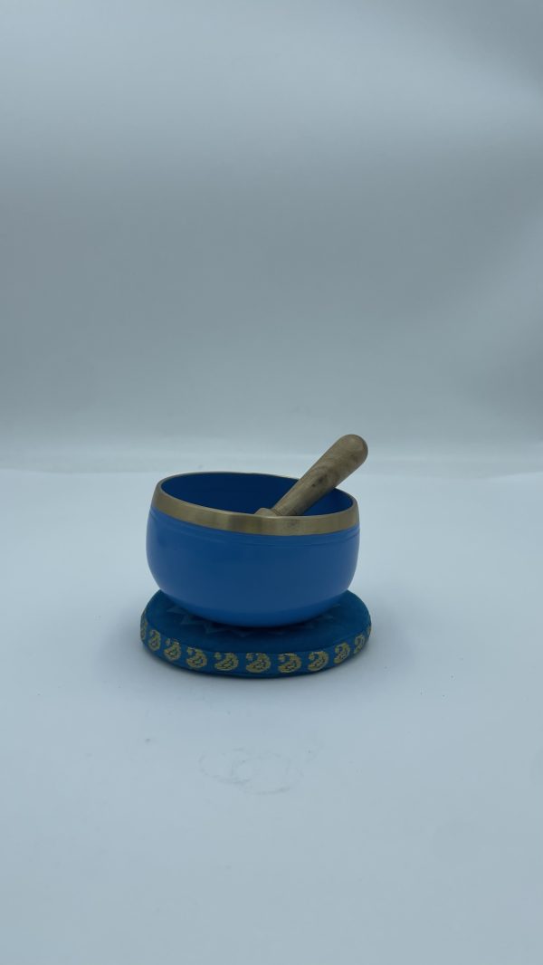 Cuenco tibetano azul cielo