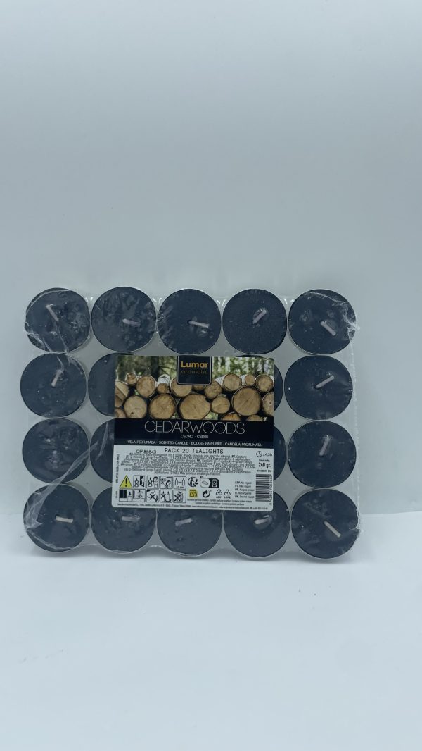 Pack 20 velitas cedarwood