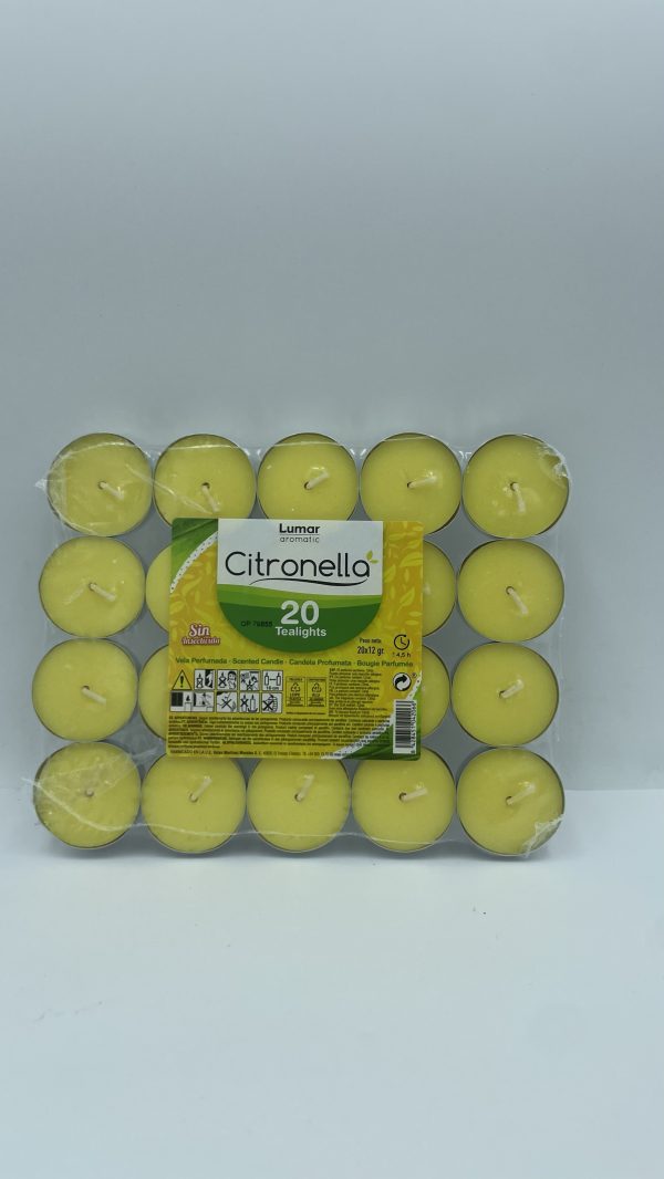 Pack 20 velas citronella