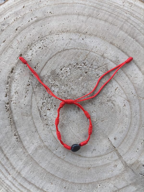 Pulsera 7 nudos con turmalina