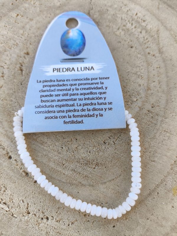 Pulsera Piedra Luna facetada
