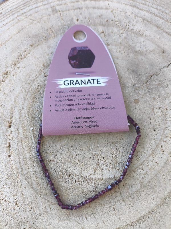 Pulsera Granate facetada