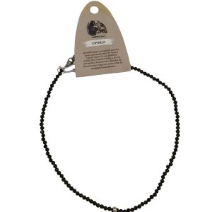 Gargantilla Espinela facetada con ojo turco en nácar