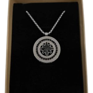 Colgante Rosa de los vientos en acero