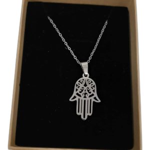 Colgante Mano de Fátima en acero