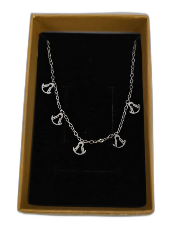 Colgante Virgen del Rocío en acero