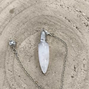 Péndulo en Cuarzo blanco