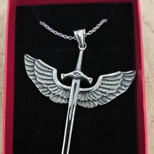 Colgante medalla de San Miguel Arcángel en acero