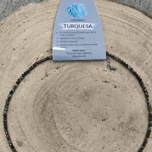 Gargantilla facetada de Turquesa