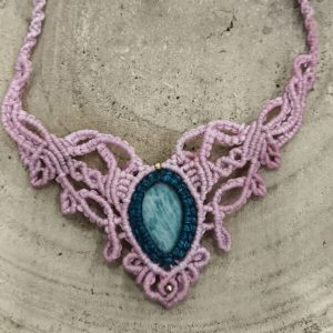 Colgante de Macramé en Amazonita