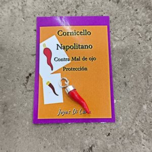 Colgante Cornicello napolitano en plata de ley