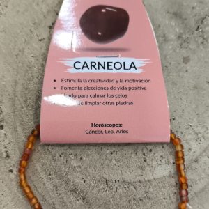 Pulsera de Carneola facetada