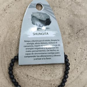 Pulsera de shungita natural