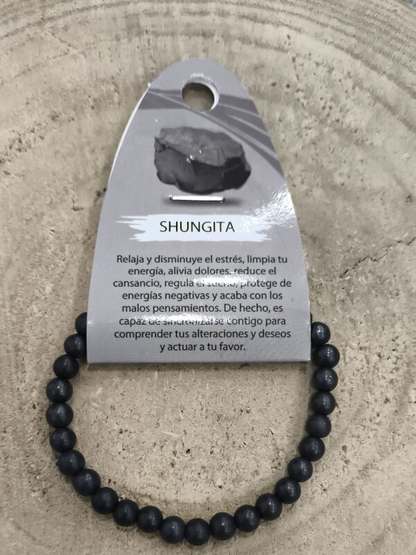 Pulsera shungita natural