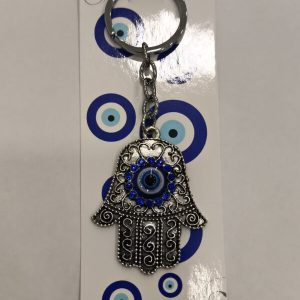 Llavero Mano de Fátima con Ojo Turco
