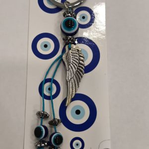 Llavero ojo turco con alas