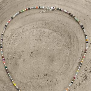 Gargantilla de cristales multicolor