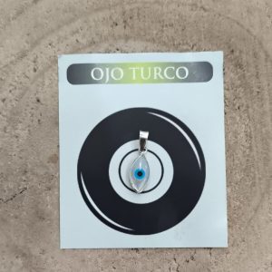 Colgante de ojo turco en nácar y plata