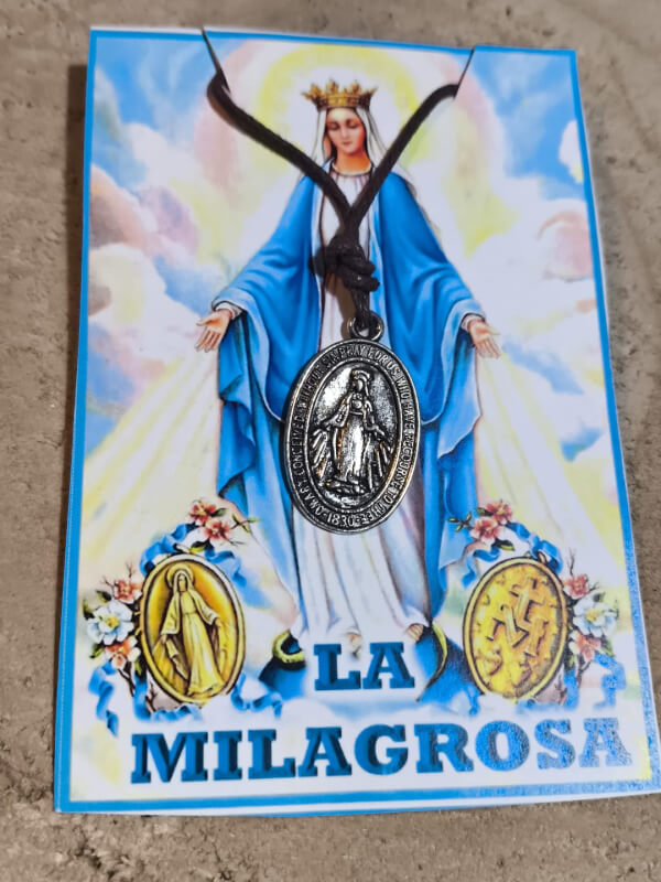 Colgante la Milagrosa en acero