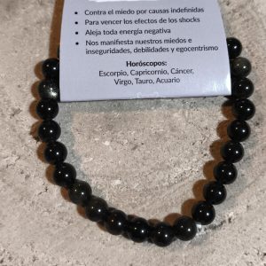 Pulsera de Obsidiana 6mm