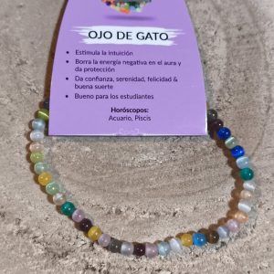 Pulsera ojo de gato de 4mm