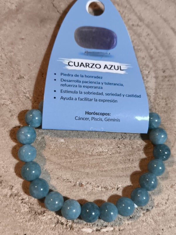 Pulsera de Cuarzo Azul 8mm