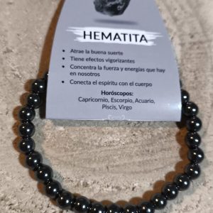 Pulsera de Hematita de 6mm