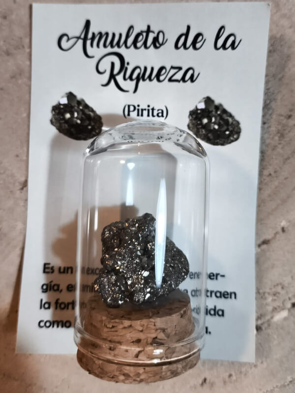 Amuleto de la riqueza de Pirita