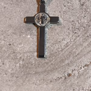 Colgante Cruz de San Benito en acero (2 unidades)