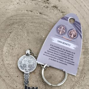 Llavero llave de San Benito grande