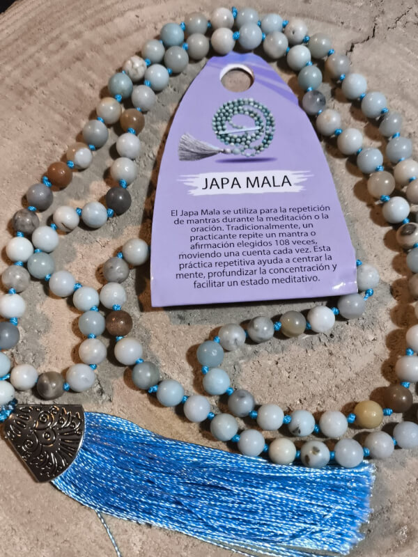 Japa mala de Amazonita