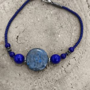 Pulsera lapislázuli de India