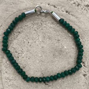 Pulsera de Esmeralda facetada india