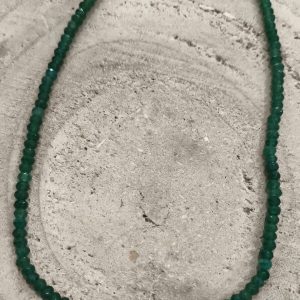 Gargantilla de Esmeralda facetada