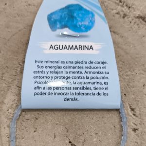 Pulsera de aguamarina facetada