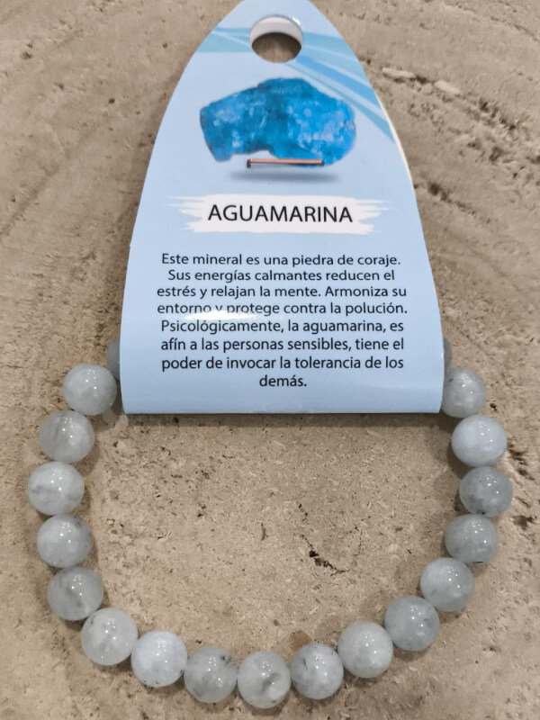 Pulsera de aguamarina
