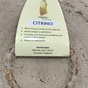 Pulsera citrino 6mm