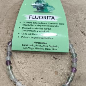 Pulsera de fluorita 4mm