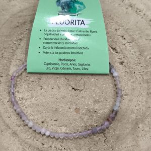 Pulsera de fluorita facetada