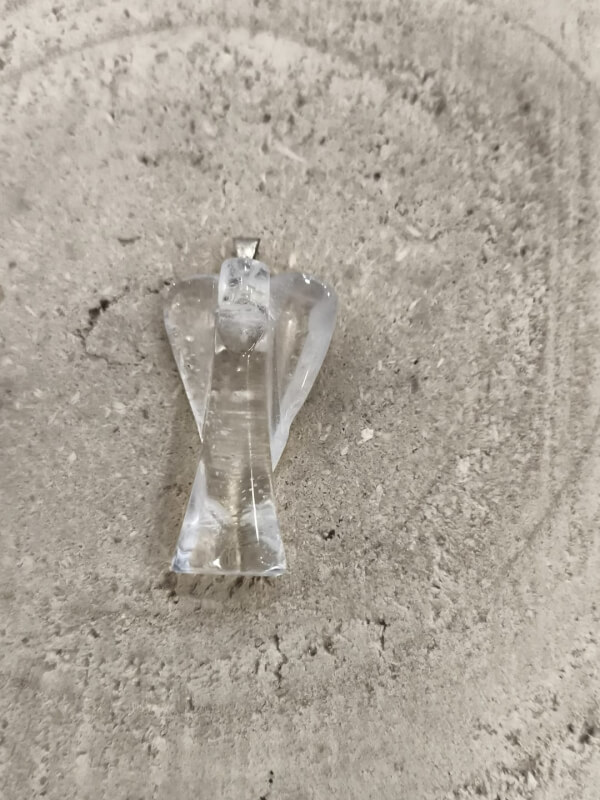 Colgante ángel cuarzo blanco